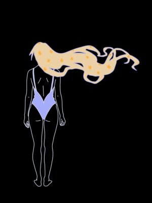 Le sel dans les cheveux